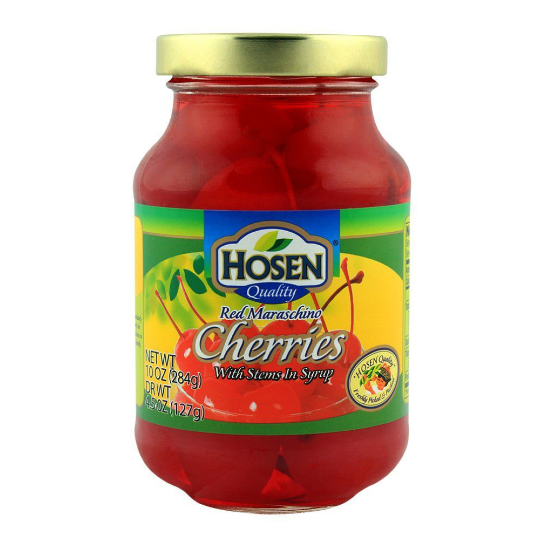 HOSEN RED COCKTAIL CHERRIES 284G